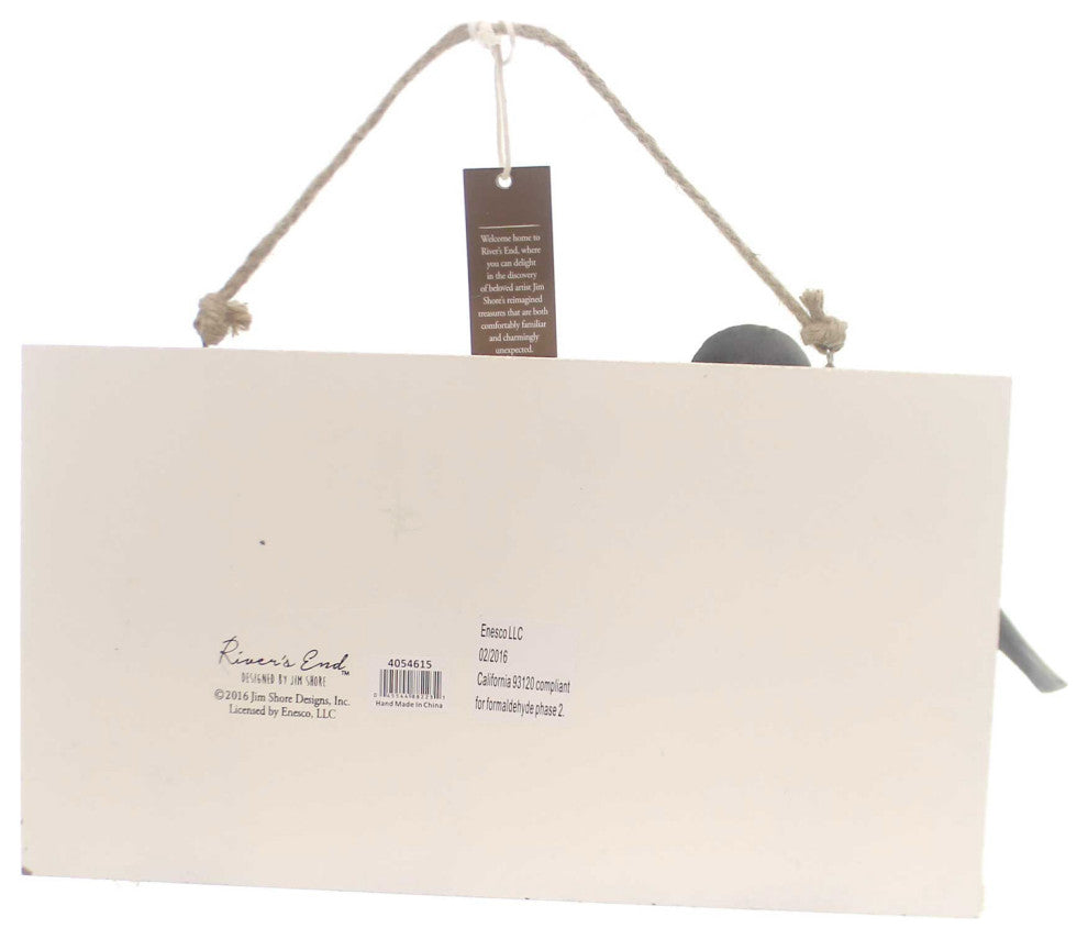 Jim Shore Sandpiper Relax Wall Sign Polyresin River's End 4054615