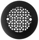 Round Shower Floor Drain - Matte Black - Geo. No. 1 Design by Designer Drains