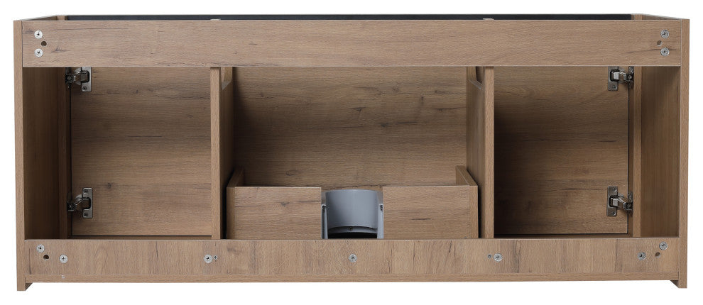 BNK Single Sink Bathroom Vanity, Wall Mounted 48", 48"x18", Imitative Oak
