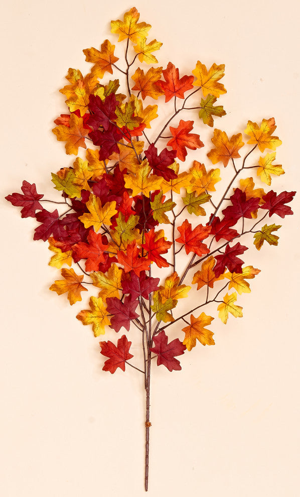 27" Mini Maple Leaf Spray With 75 Leaves