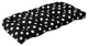 Polka Dot Wicker Loveseat Cushion, Black