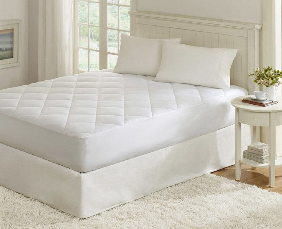 Waterproof, Quilted Down Hypoallergenic Mattress Pad, Queen