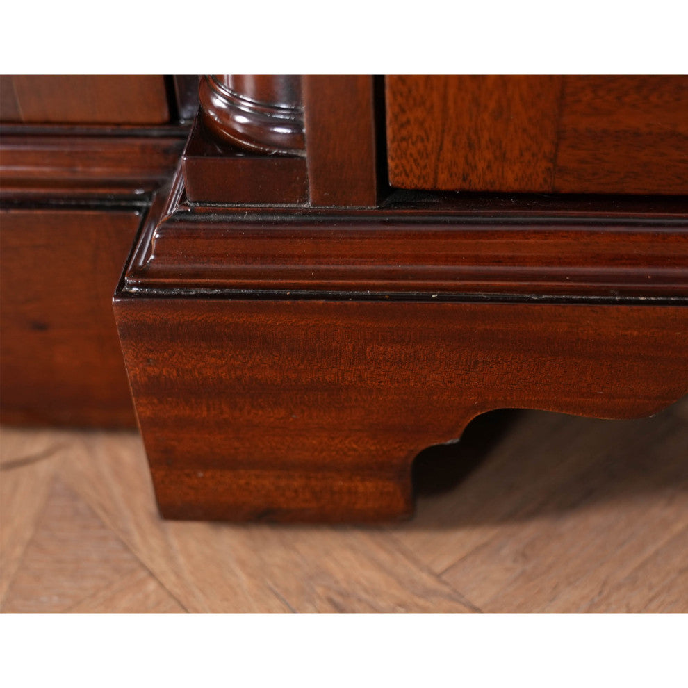 4-Door Mahogany Bookcase