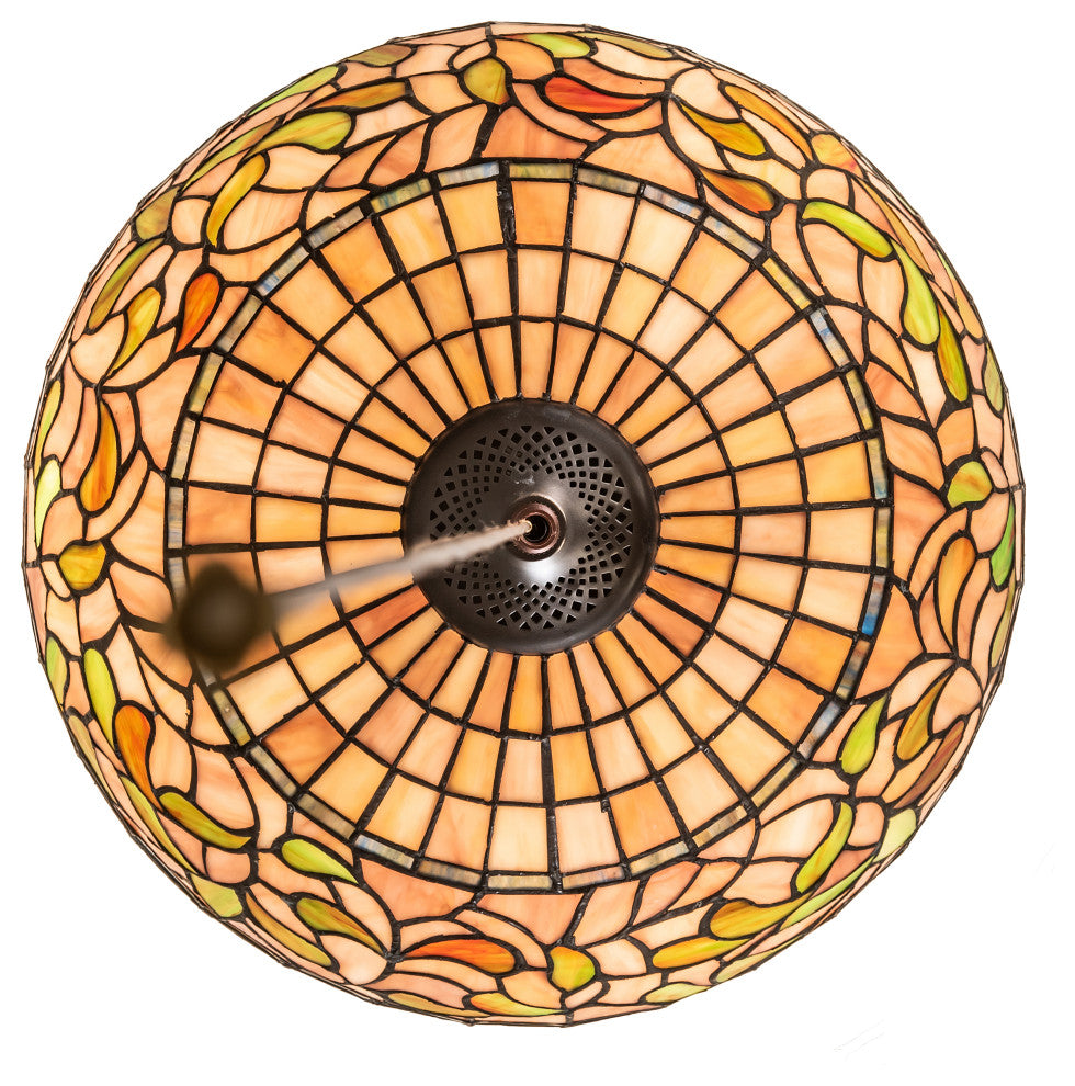 16 Wide Tiffany Turning Leaf Flushmount