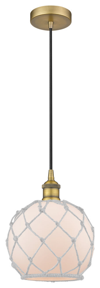 Innovations 616-1P-BB-G121-8RW 1-Light Mini Pendant, Brushed Brass