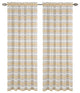 Deneuve Drapery Curtain Panels, Gold