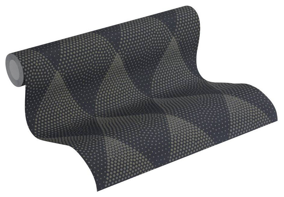 Geometric Textured Wallpaper Featuring Diamond Shaped Figures, 374193