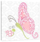 Pink Lady Butterfly Kids Wall Decor