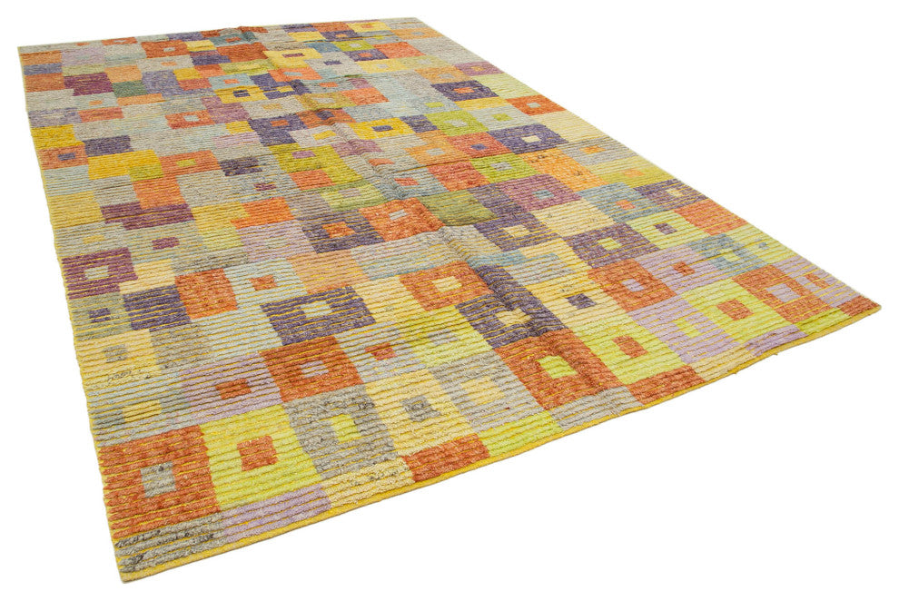 Rug N Carpet - Hand-knotted Turkish 8' 4'' x 13' 0'' Unique Wool Kilim Rug