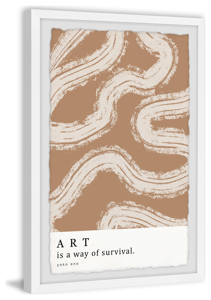 "Art Is a Way of Survival II" Framed Painting Print, 16x24