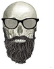 "Hipster Skull I" Digital Paper Print by Sue Schlabach, 20"x20"