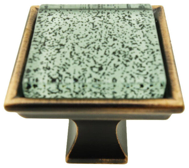 Black Enigma Crystal Glass Oil Rubbed Bronze Madison Classic Knob