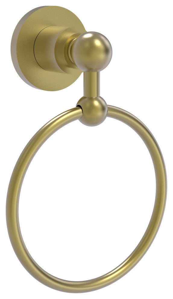 Astor Place Towel Ring, Satin Brass