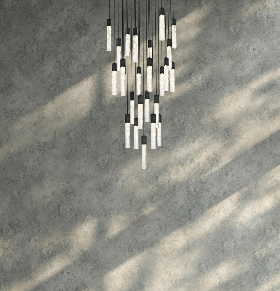 Home Living 36" Chandelier, Black