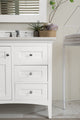 James Martin 527-V36-BW-3AF 36" Single Vanity with 3 CM Solid Surface Top