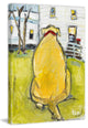 "Fat Dog" Painting Print on Canvas by Tori Campisi, 24"x36"