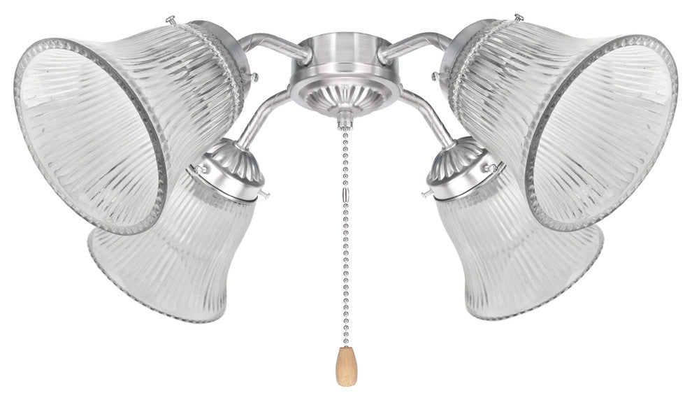 23080-4 Replacement Clear Ceiling Fan Glsss Shade, 4 Pack.