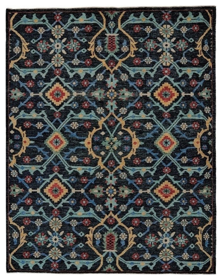 Weave & Wander Bashyr Rug, Blue, 9'6"x13'6"