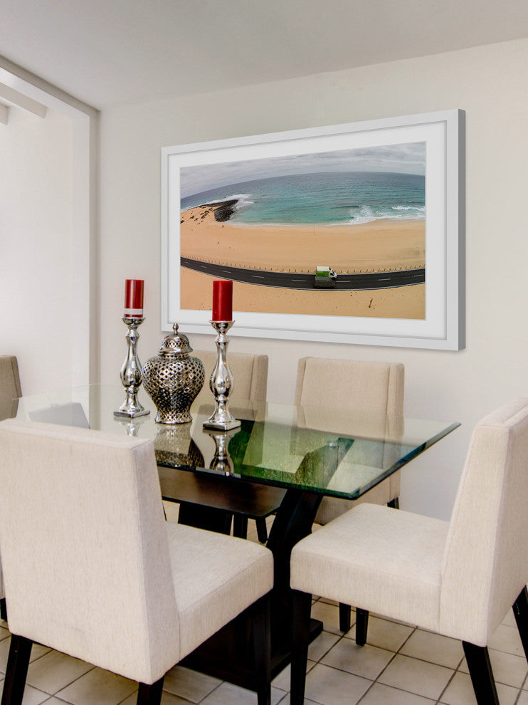 "Rounding The Curve" Framed Print by Karolis Janulis
