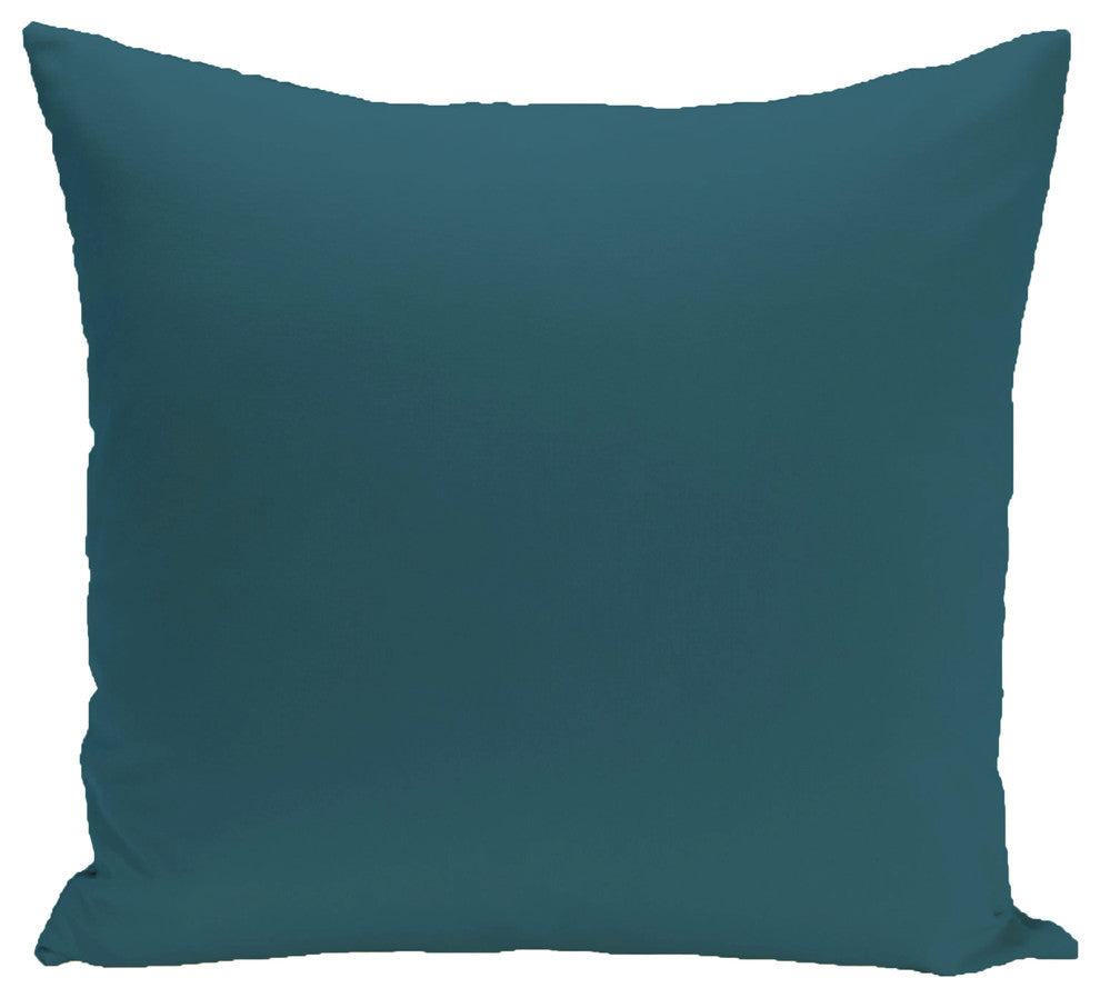 Solid Pillow, Deep Sea, 26"x26"
