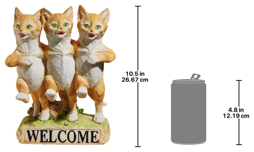 Chorus Line of Cats Welcome Statue
