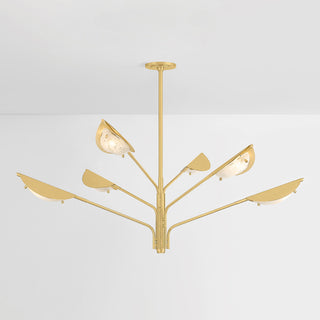 Hudson Valley Lighting Levin Chandelier, Aged Brass