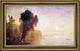 John Frederick Kensett Autumn River Scene Framed Premium Canvas Print, 14"x28"