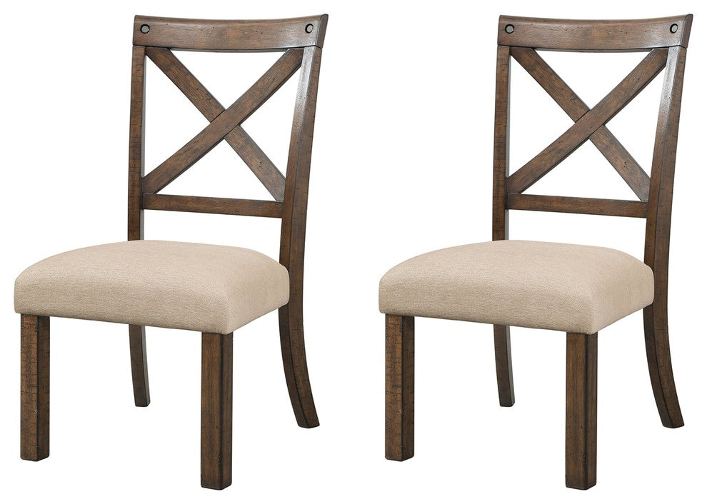 Francis X-Back Wooden Side Chair Set