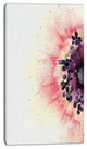Pink Purple Abstract Flower Sketch, Floral Canvas Art Print, 16"x32"