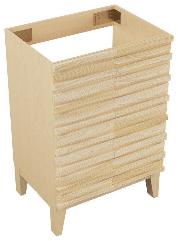 Cascade 24" Bathroom Vanity, Natural Oak Cabinet