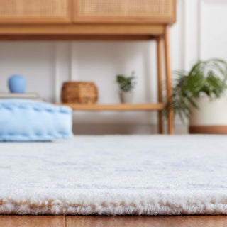 Safavieh Couture Ebony Collection EBN102 Rug, Blue/Ivory, 10'x14'