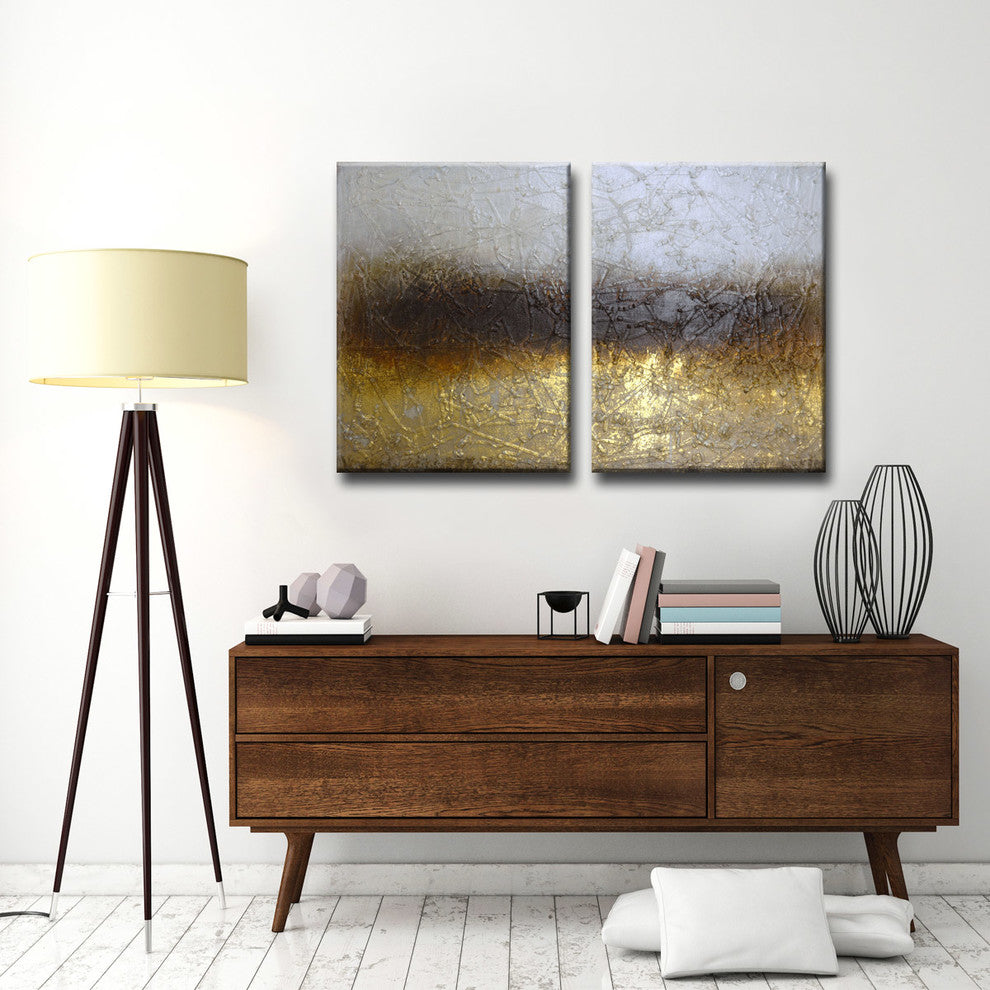 Ready2HangArt 'Shadow Field' by Norman Wyatt Jr. 2-PC Canvas Art Set, 30" Hx40