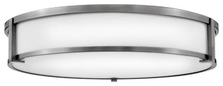 Lowell LED Flush Mount, Antique Nickel
