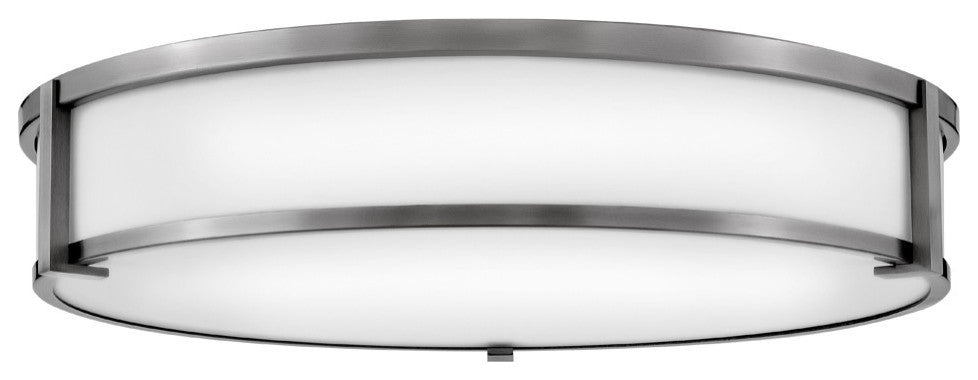 Lowell LED Flush Mount, Antique Nickel