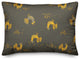 Rooster Pattern in Yellow Throw Pillow
