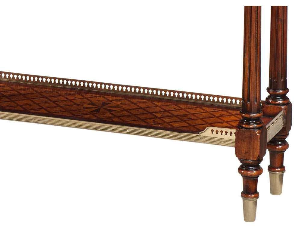 Louis XVI Parquetry Console Table