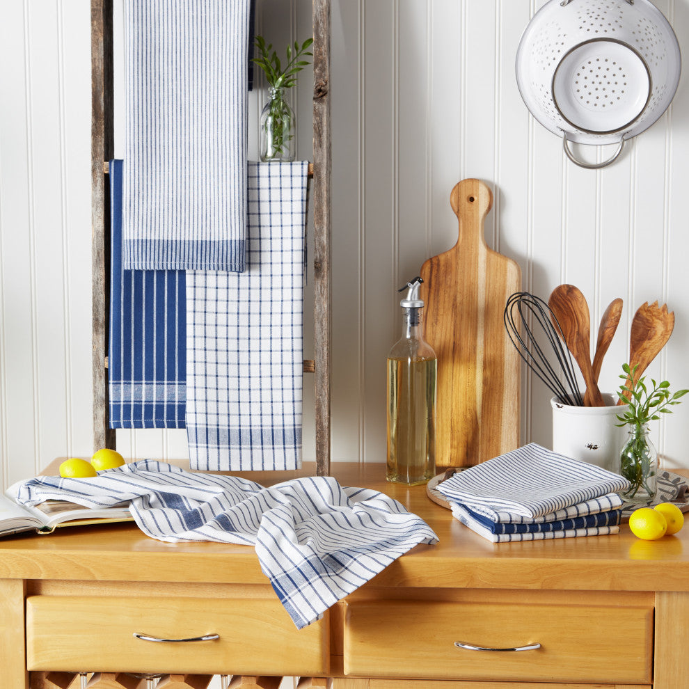 Nautical Blue Basic Dishtowel (Set of 8)