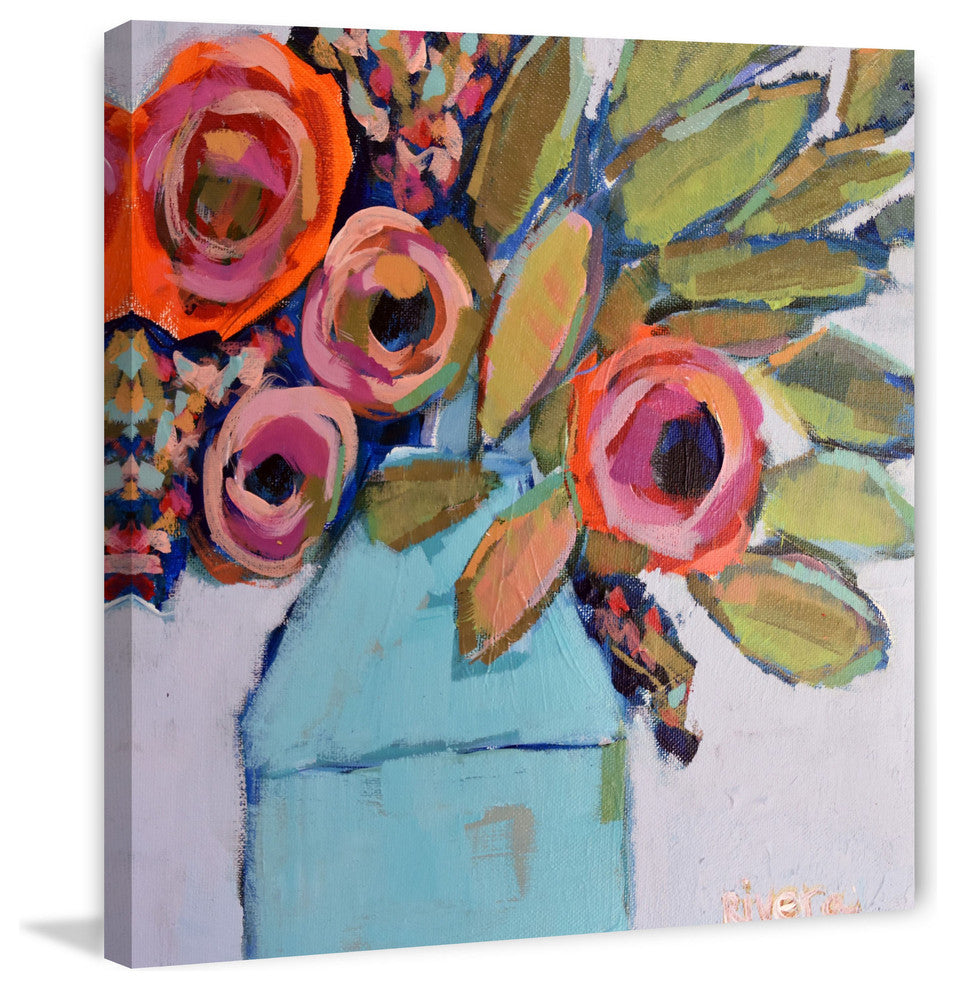 Marmont Hill, "Wild Bouquet" by Michelle Rivera Painting Wrapped Canvas, 40x40