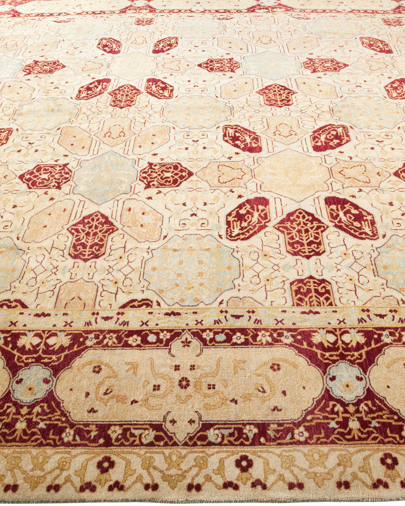 Emily, One-of-a-Kind Hand-Knotted Area Rug Ivory, 8'3"x10'2"