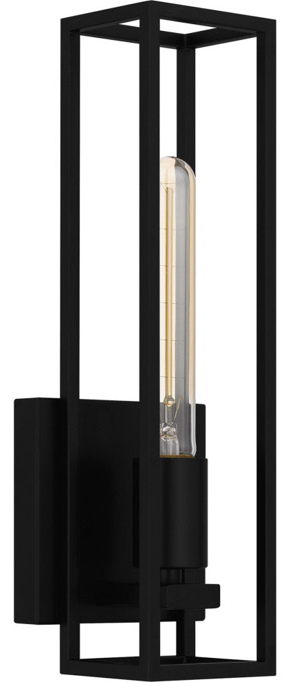 Quoizel LGN8605 Leighton 1 Light 14" Tall Bathroom Sconce - Matte Black