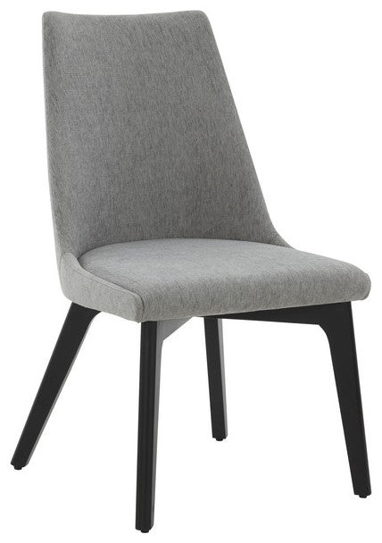 Safavieh Couture Sandralynn Linen Dining Chair Grey / Black