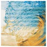 Safavieh Barbados Collection Indoor-Outdoor, BAR510 Rug, Blue/Gold, 8' Square