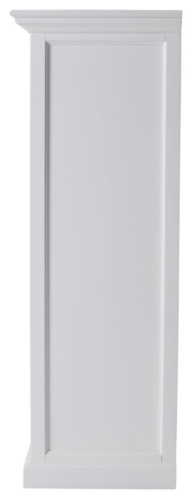 Classic White Storage Cabinet With Basket Set