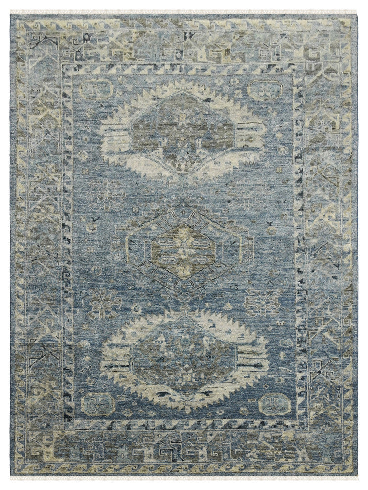 Willow Mesa Area Rug, Blue, 9' x 12', Tribal