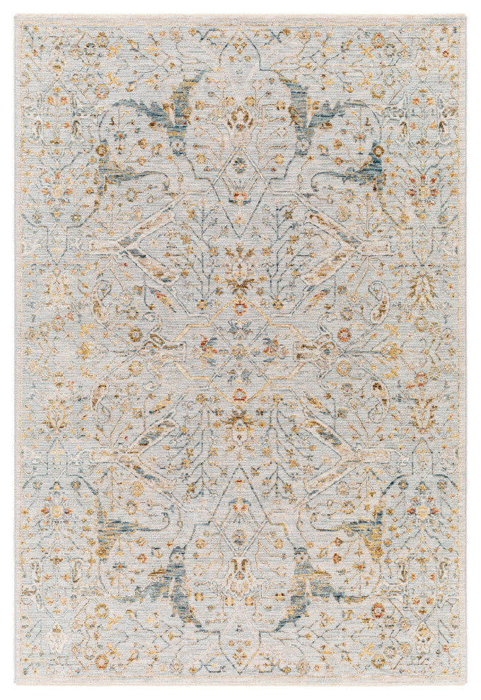 Reina REN-2301 Light Gray Machine Woven 2' x 3' Rug