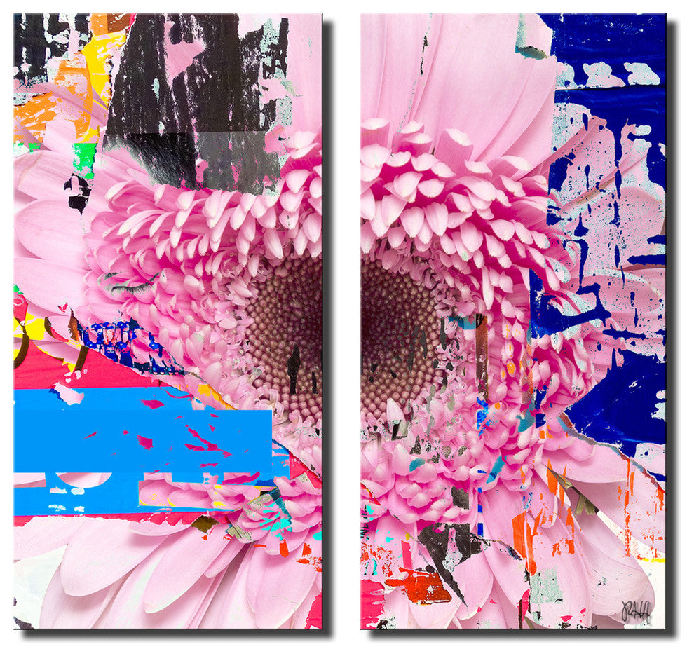 Painted Petals LXXV Canvas Art, 2-Piece Set