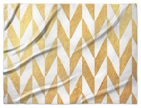 "Herringbone Chevron" Sherpa Blanket 80"x60"