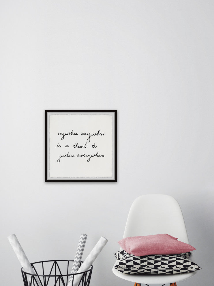 "Justice Everywhere" Framed Painting Print, 12x12