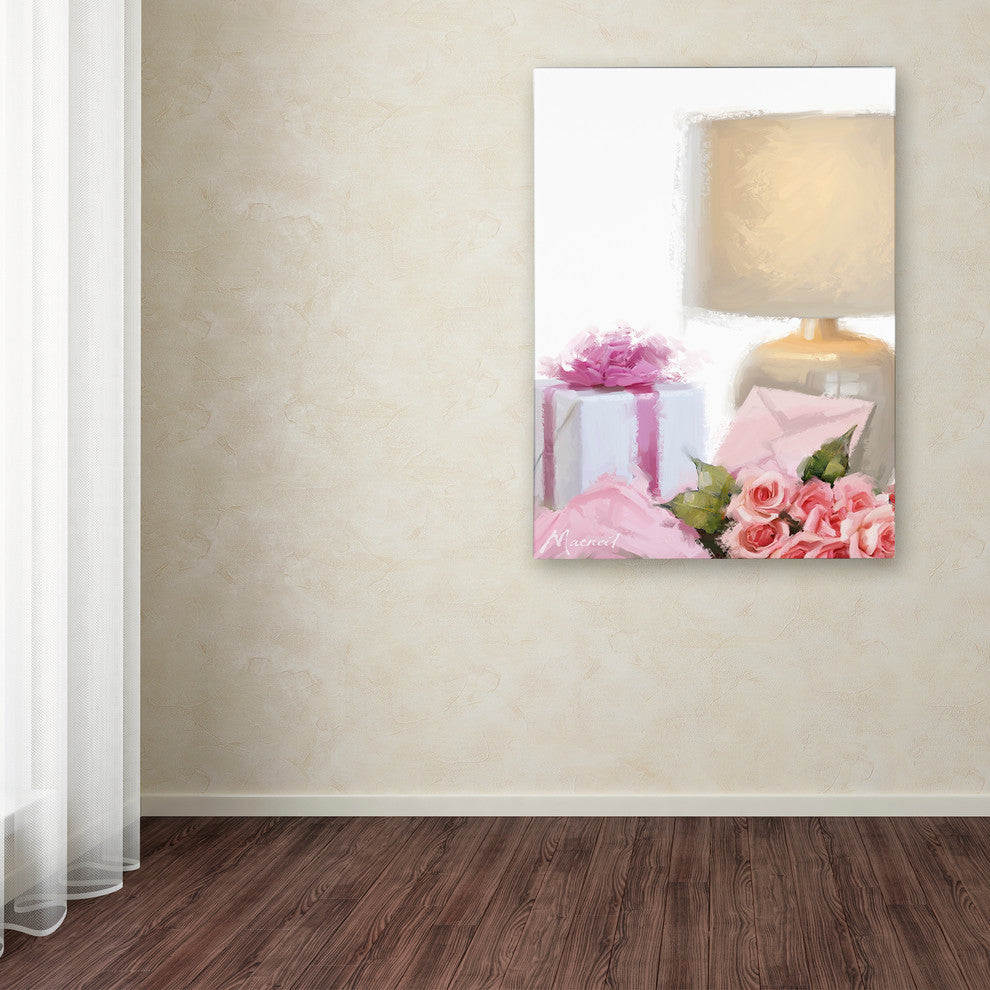 The Macneil Studio 'Pink Roses' Canvas Art, 19"x14"