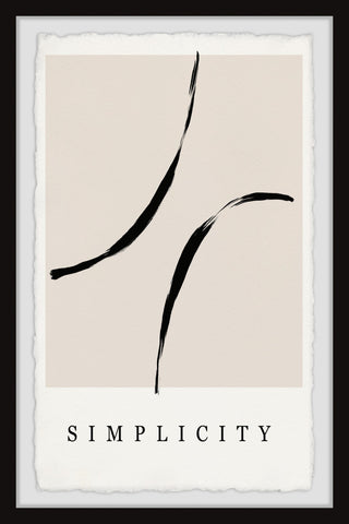 "Love the Simplicity" Framed Painting Print, 12x18